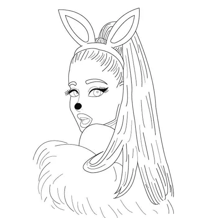 Billie Eilish Para Colorear 16