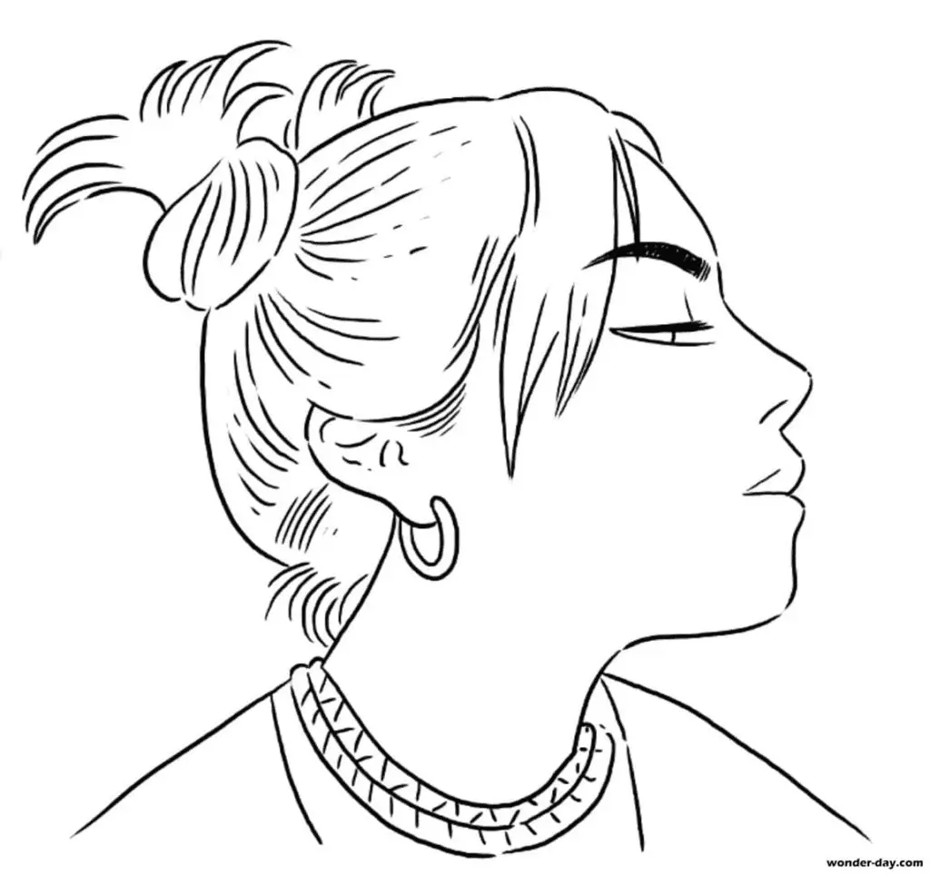 Billie Eilish Para Colorear 31