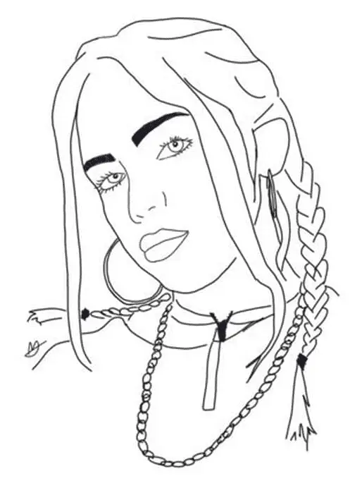 Billie Eilish Para Colorear 37