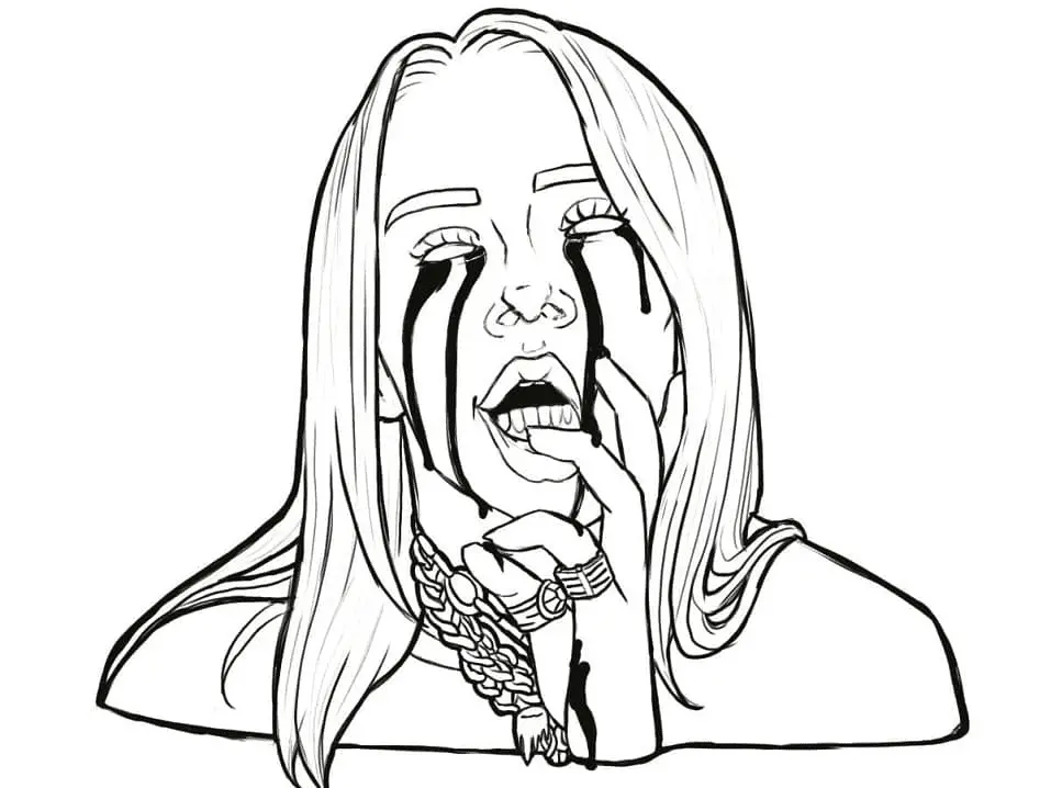 Billie Eilish Para Colorear 41