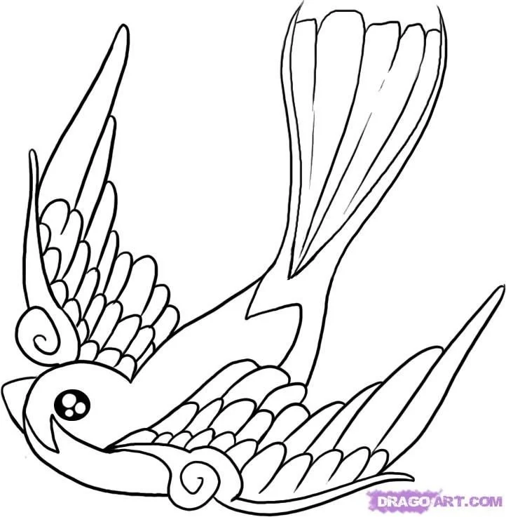 Vogel Ausmalbilder 73