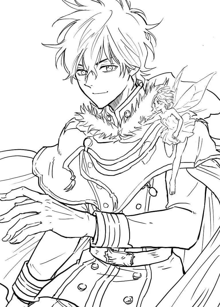 Black Clover Para Colorear 15