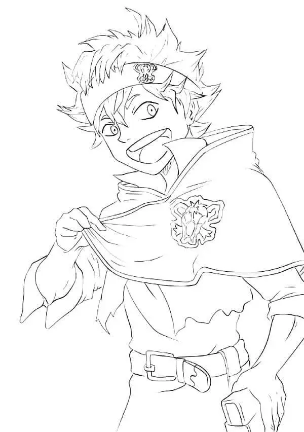 Black Clover Para Colorear 26