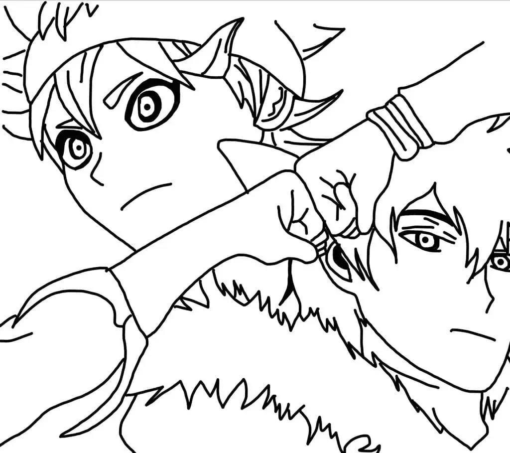 Black Clover Para Colorear 32