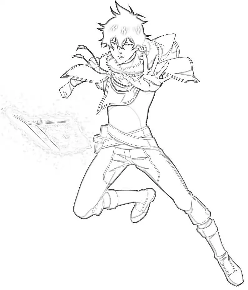 Black Clover Para Colorear 38
