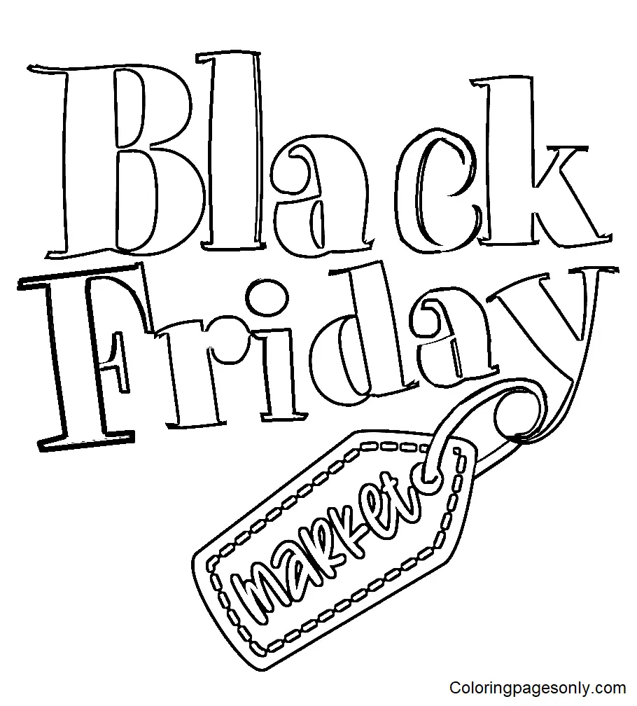 Black Friday Coloring Pages 2