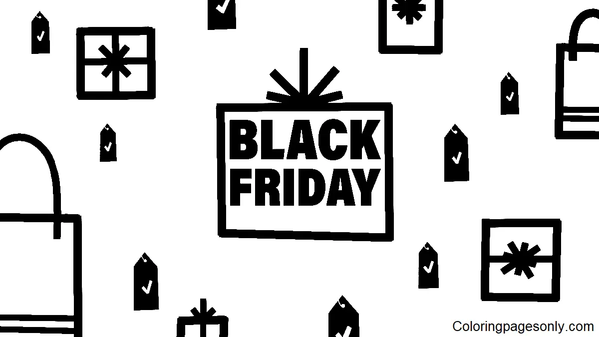 Black Friday Coloring Pages 9