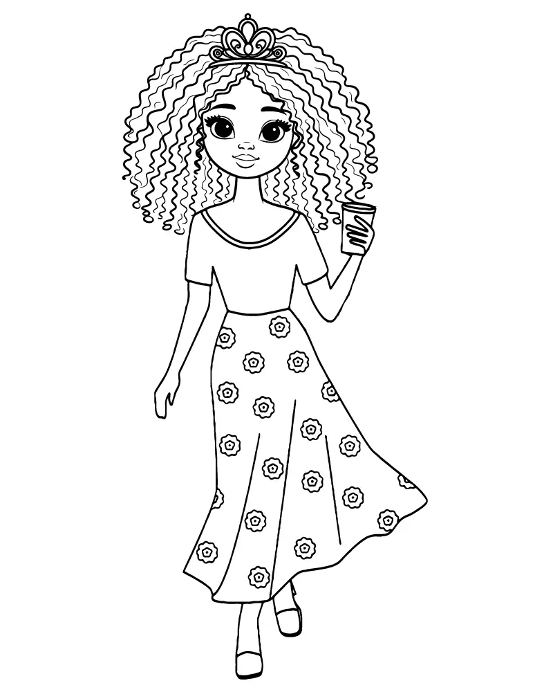 Black Girl Coloring Pages