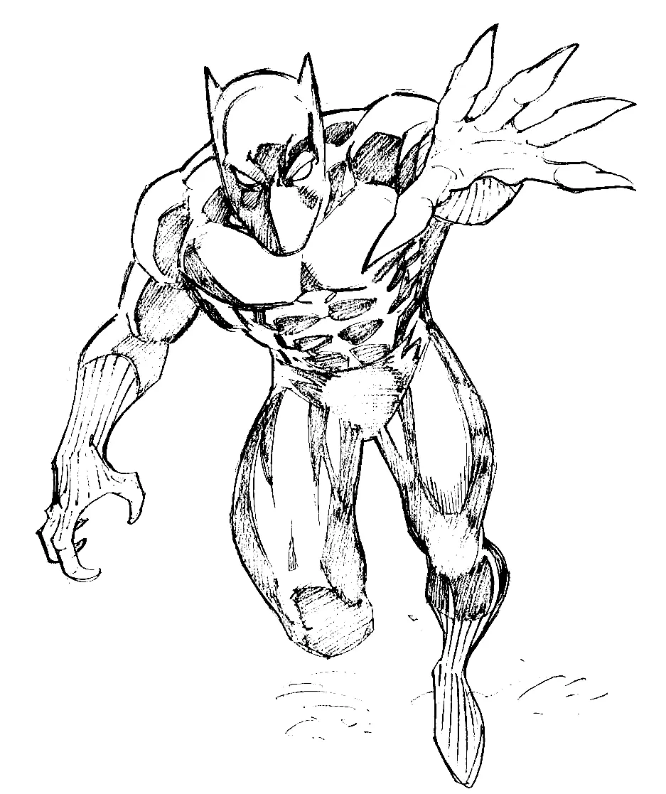 Black Panther Coloring Pages 11