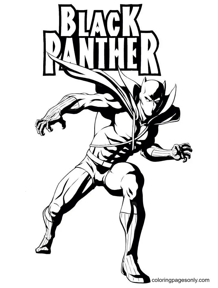Black Panther Coloring Pages 15