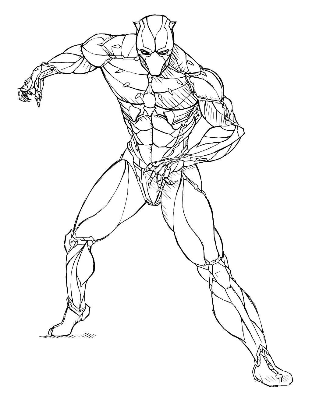 Black Panther Coloring Pages 16