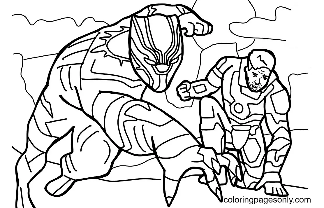 Black Panther Coloring Pages 17