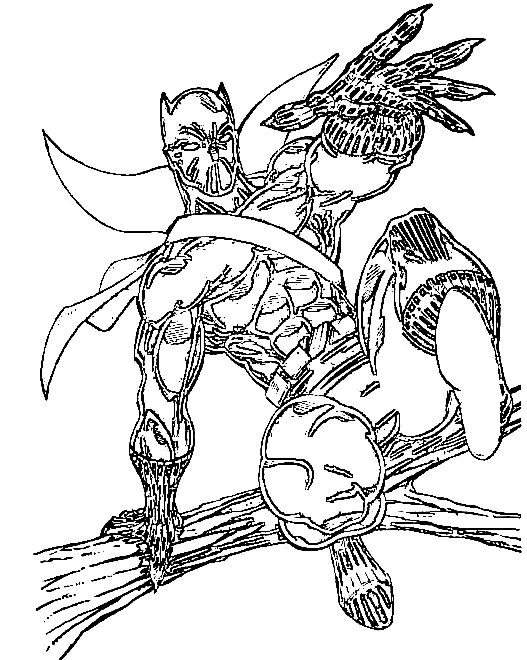 Black Panther Coloring Pages 22