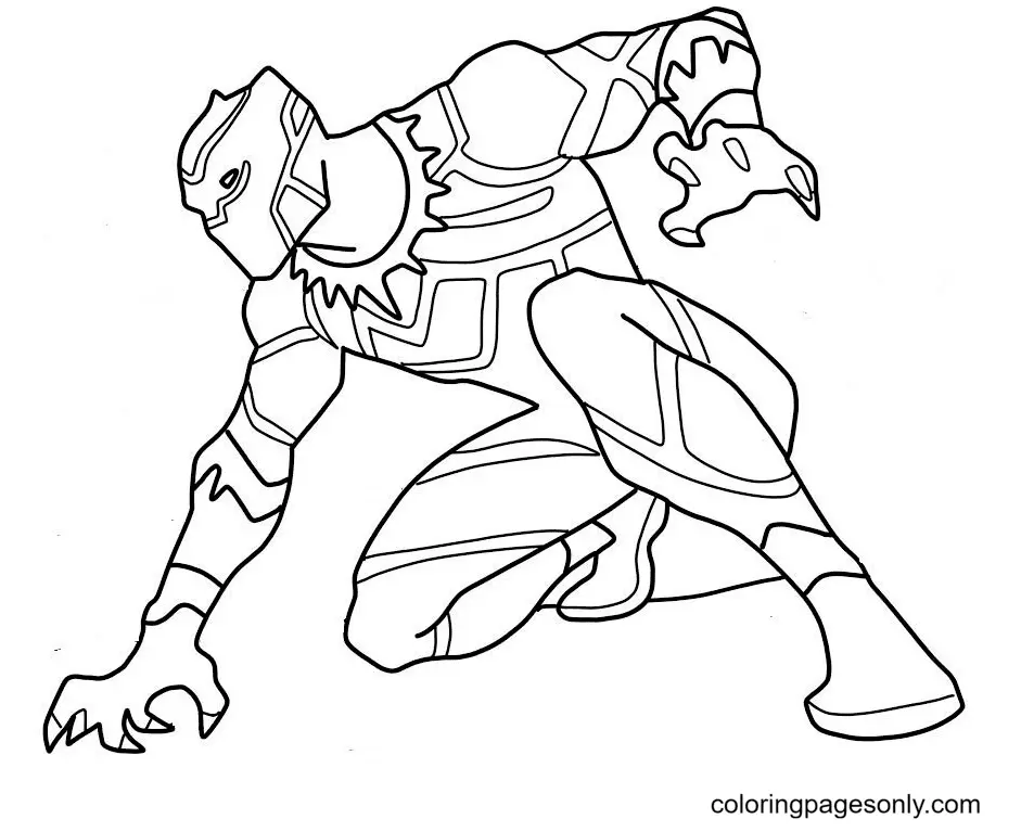 Black Panther Coloring Pages 3