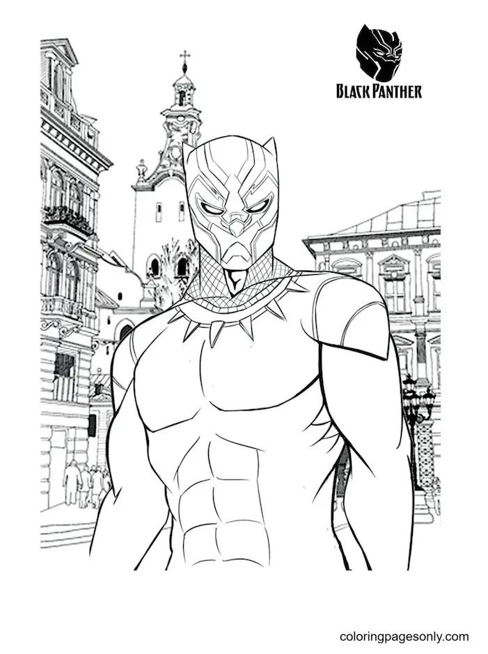 Black Panther Coloring Pages 30