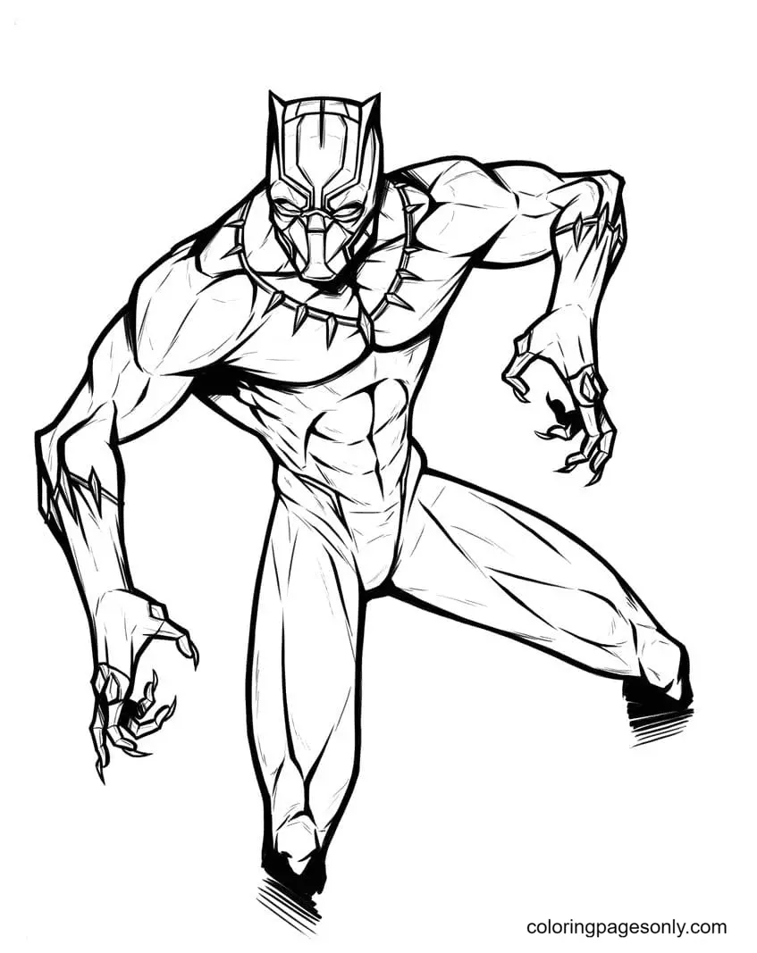 Black Panther Coloring Pages 4