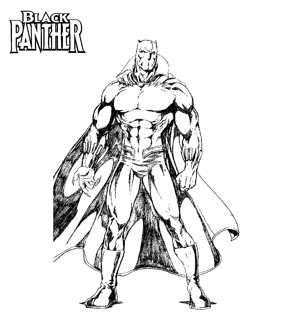 Black Panther Coloring Pages 9