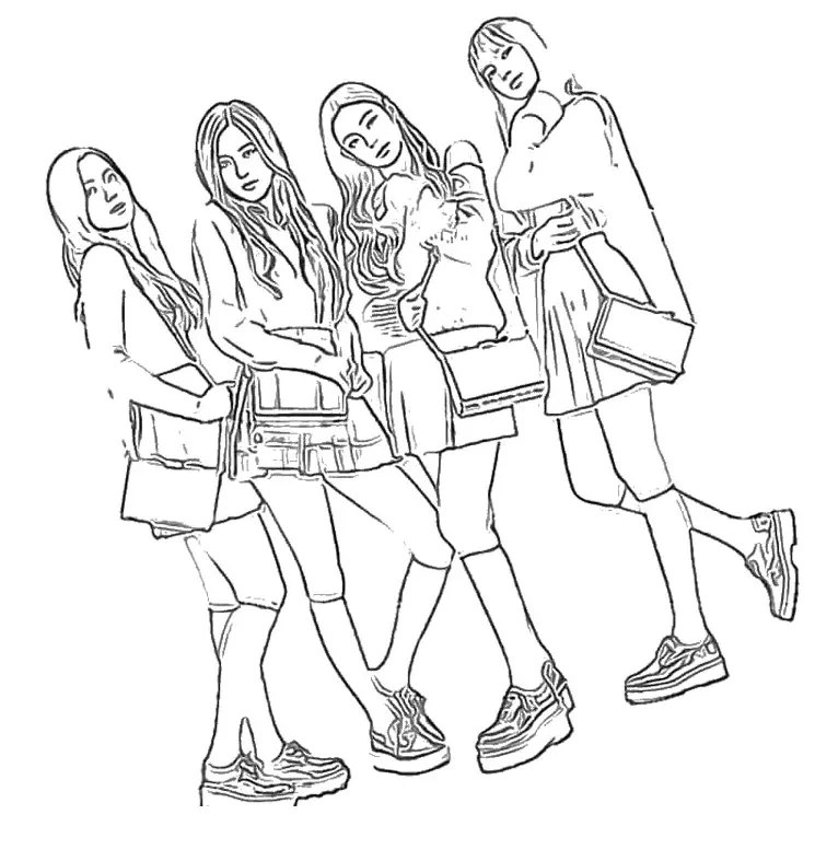 BlackPink Coloring Pages 11