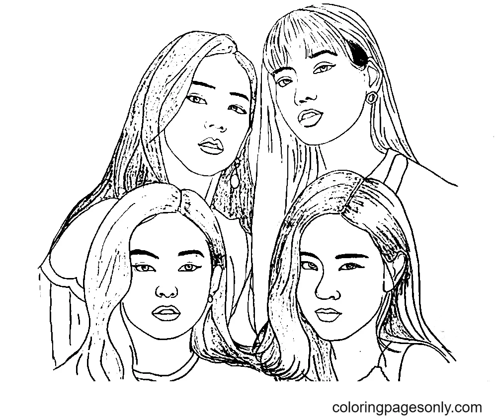 BlackPink Coloring Pages 14