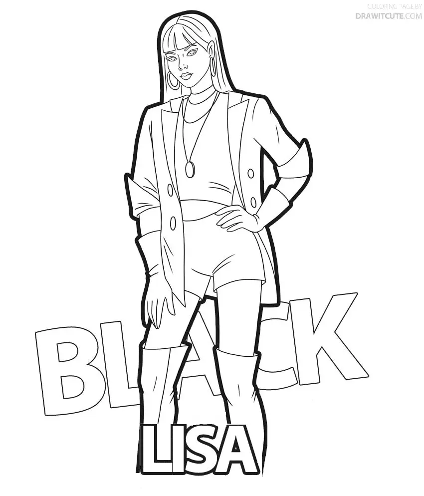 BlackPink Coloring Pages 15