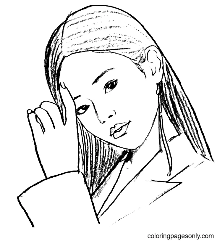 BlackPink Coloring Pages 16