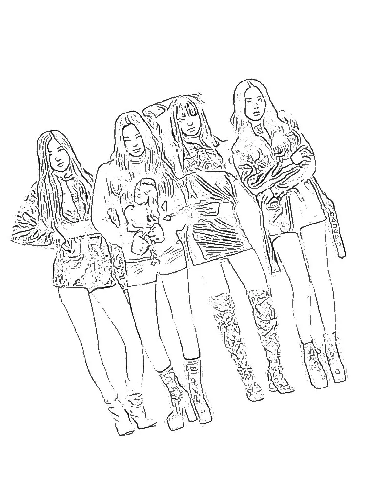 BlackPink Coloring Pages 20