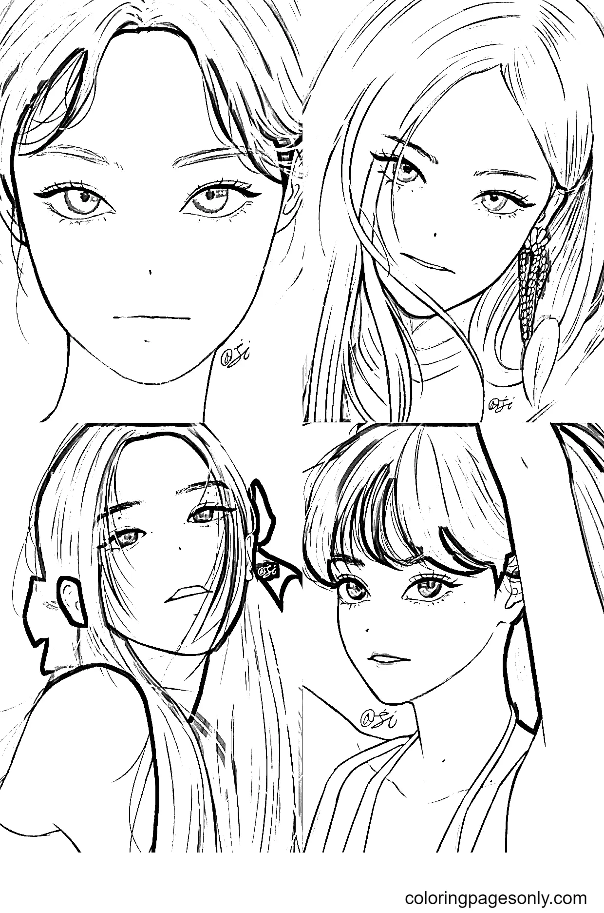 BlackPink Coloring Pages 31