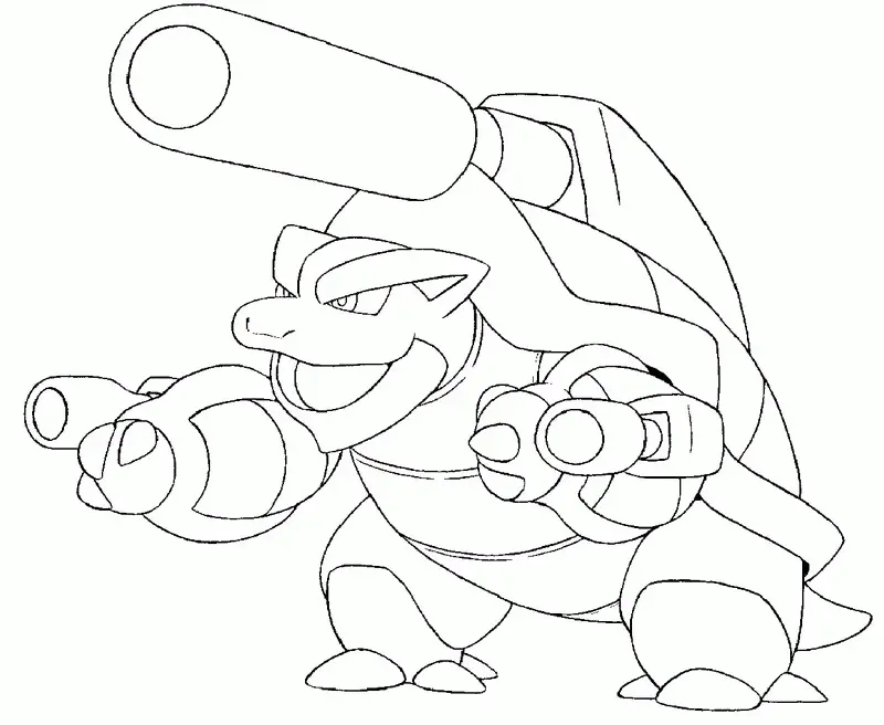 Blastoise Coloring Pages 1