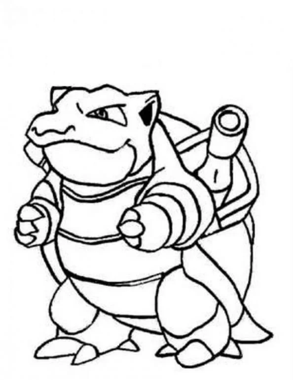 Blastoise Coloring Pages 11