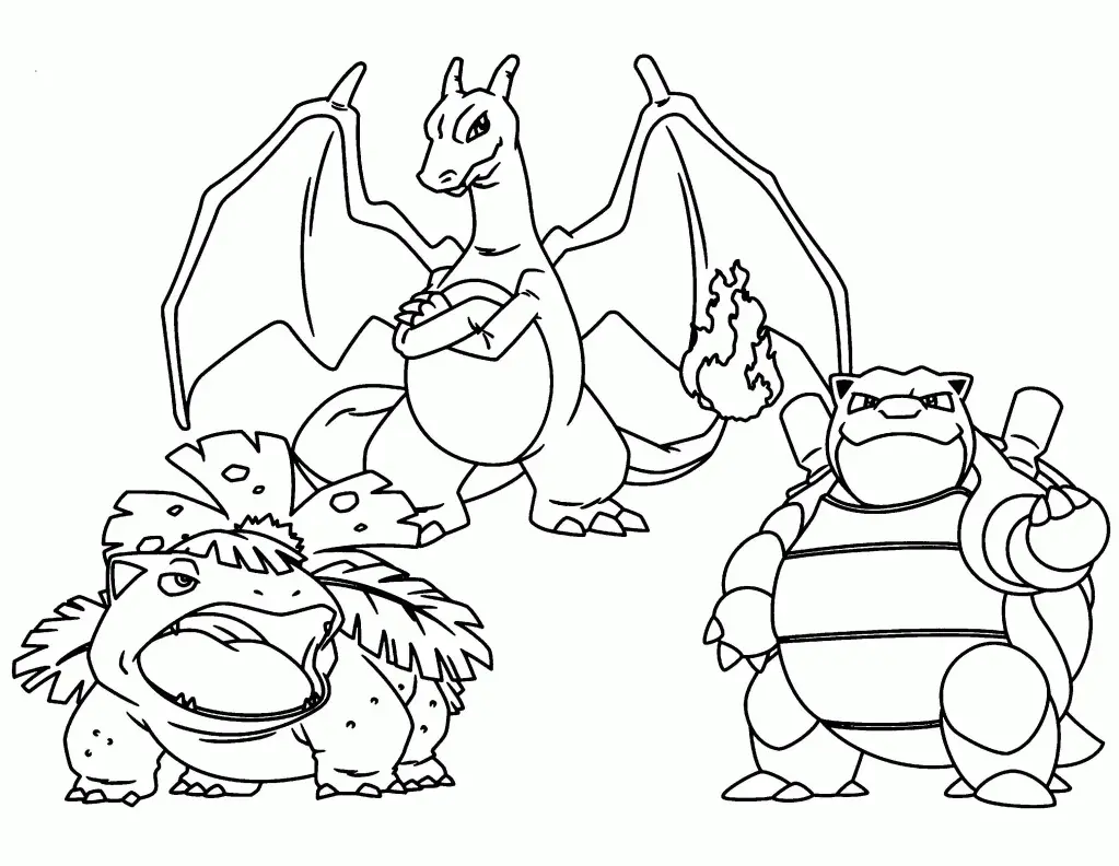 Blastoise Coloring Pages 3