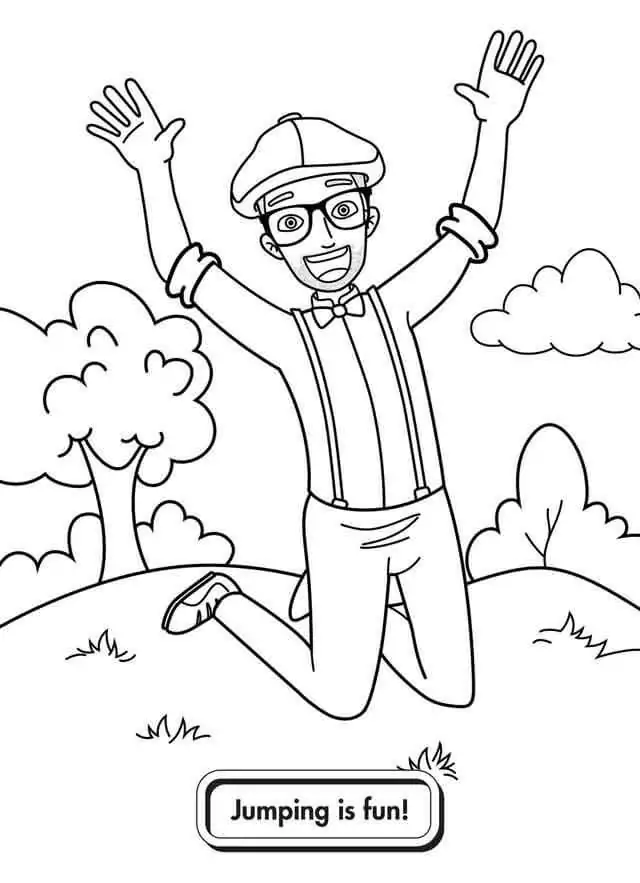 Blippi Para Colorir 10