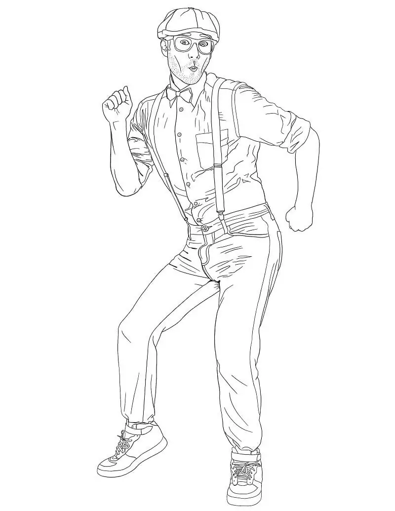 Blippi Para Colorir 12