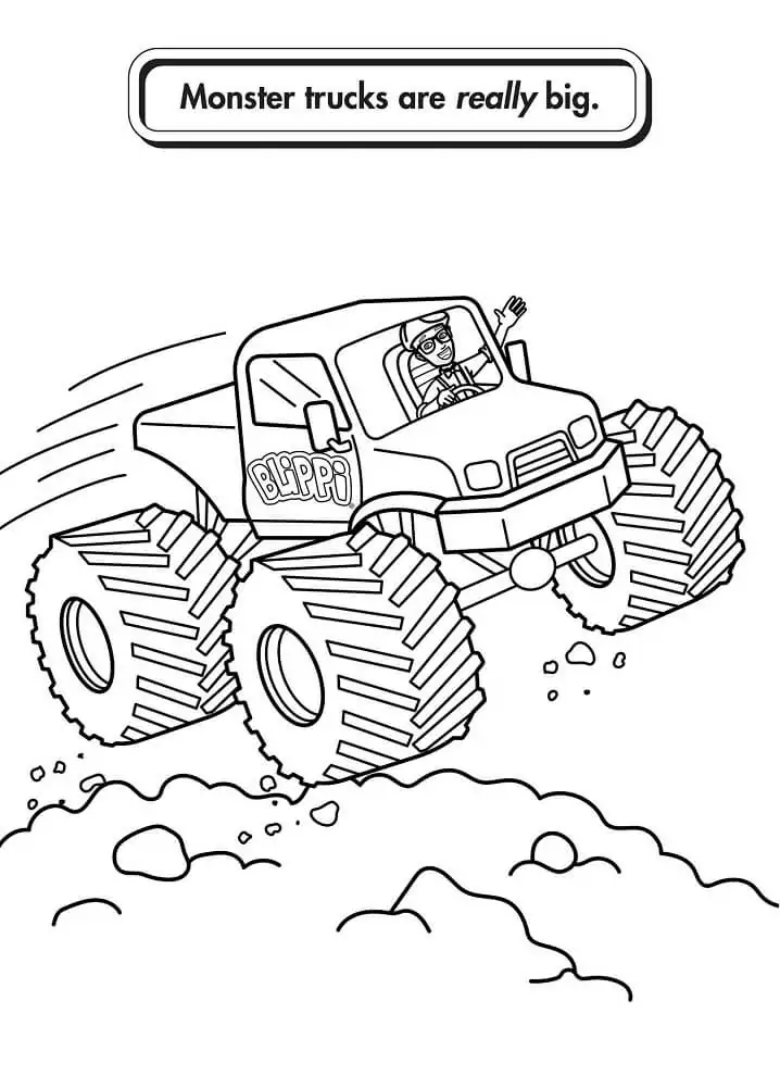 Blippi Coloring Pages