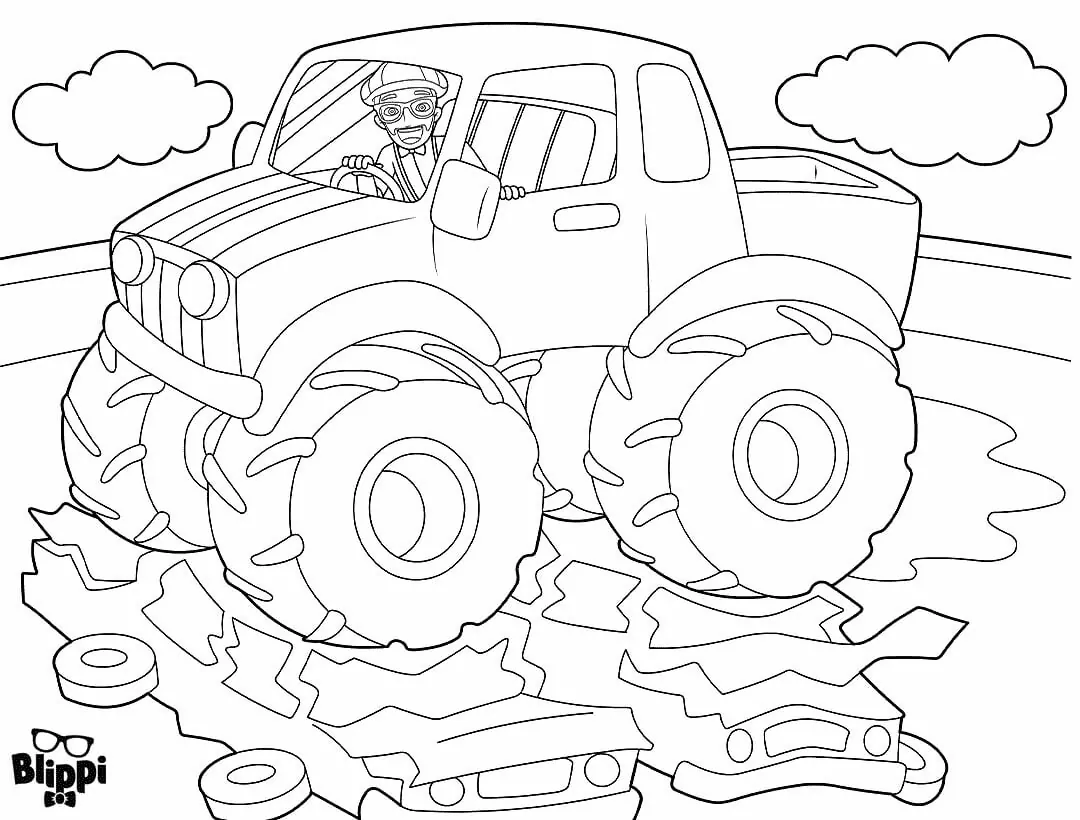 Blippi Para Colorir 3