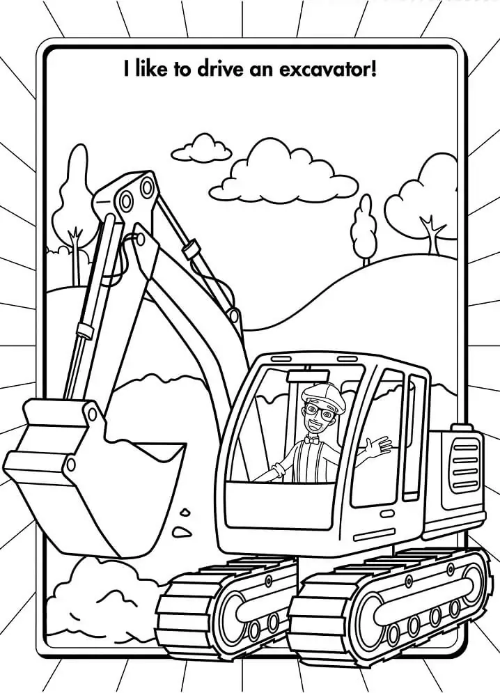 Blippi Para Colorir 4