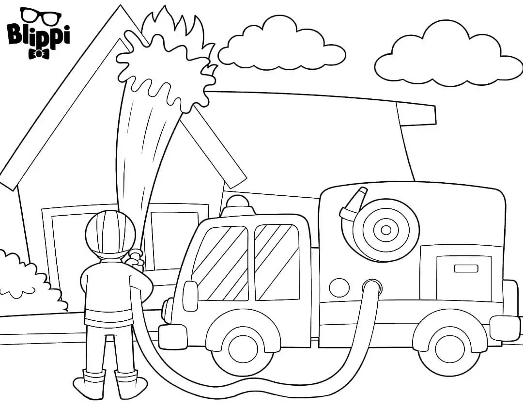 Blippi Para Colorir 8