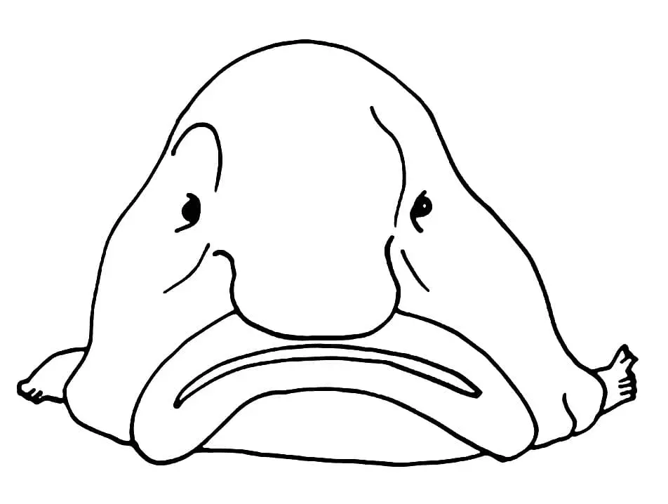 Blobfish Ausmalbilder 3