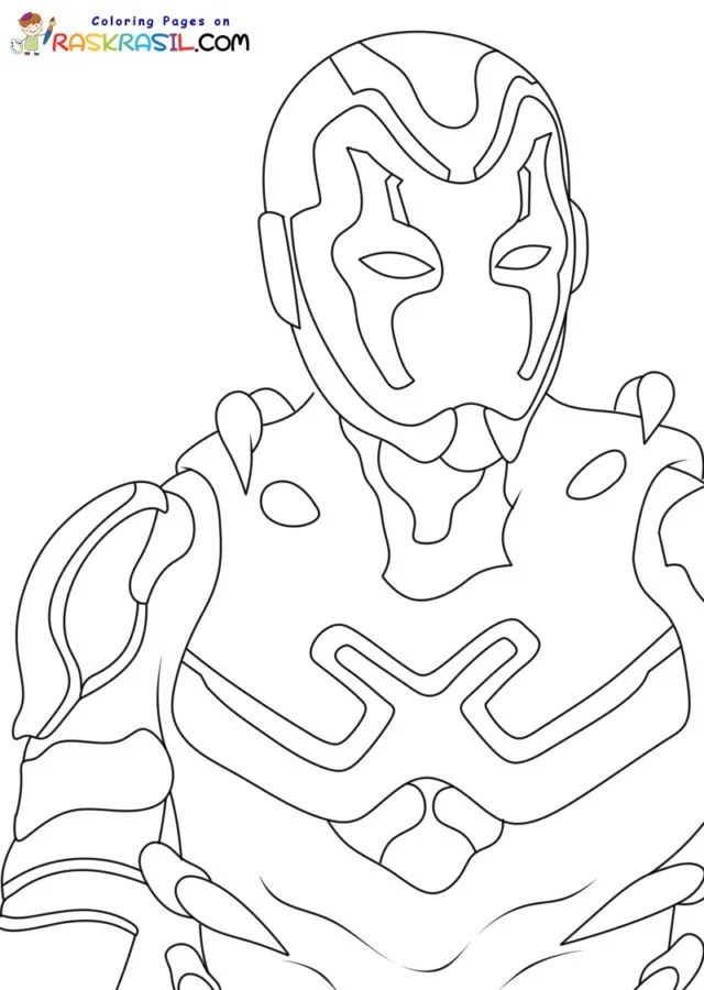 Blue Beetle Ausmalbilder 10