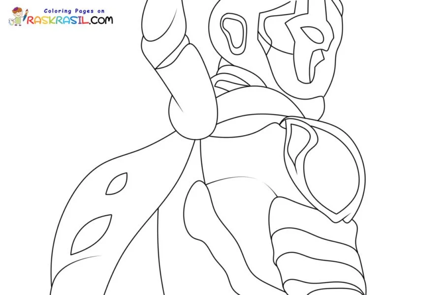 Blue Beetle Ausmalbilder 7