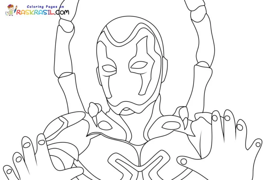 Blue Beetle Ausmalbilder 8