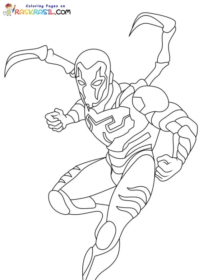 Blue Beetle Ausmalbilder 9