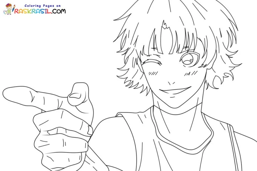 Blue Lock Coloring Pages 12