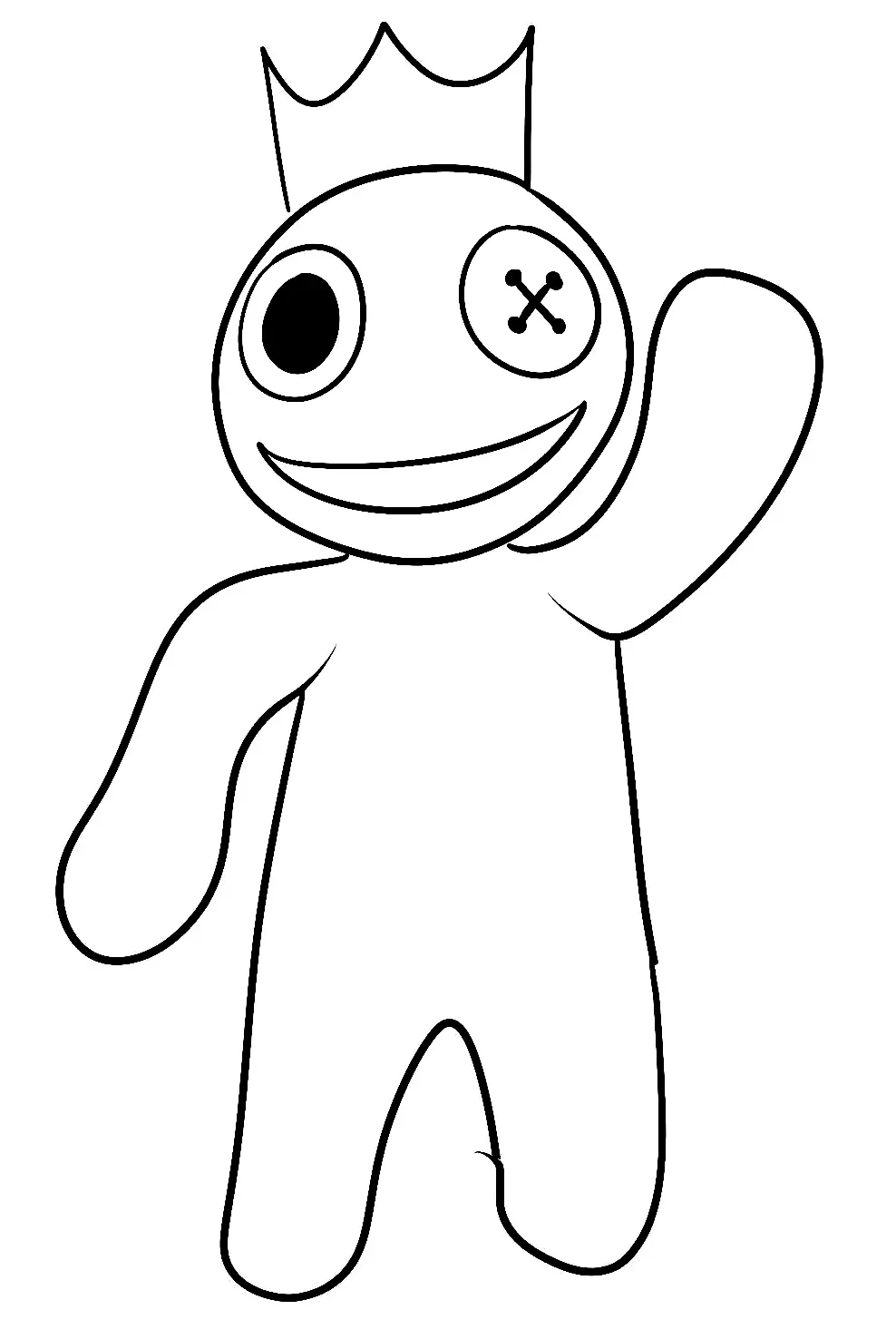 Rainbow Friends Para Colorear 16