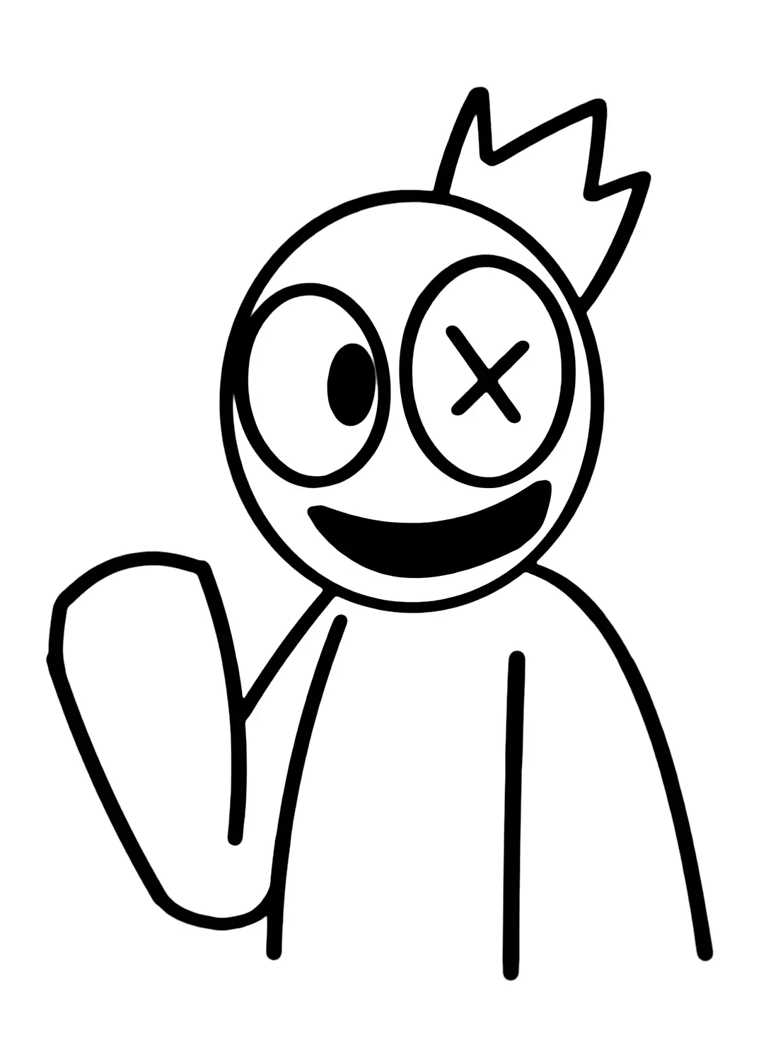 Rainbow Friends Para Colorear 35