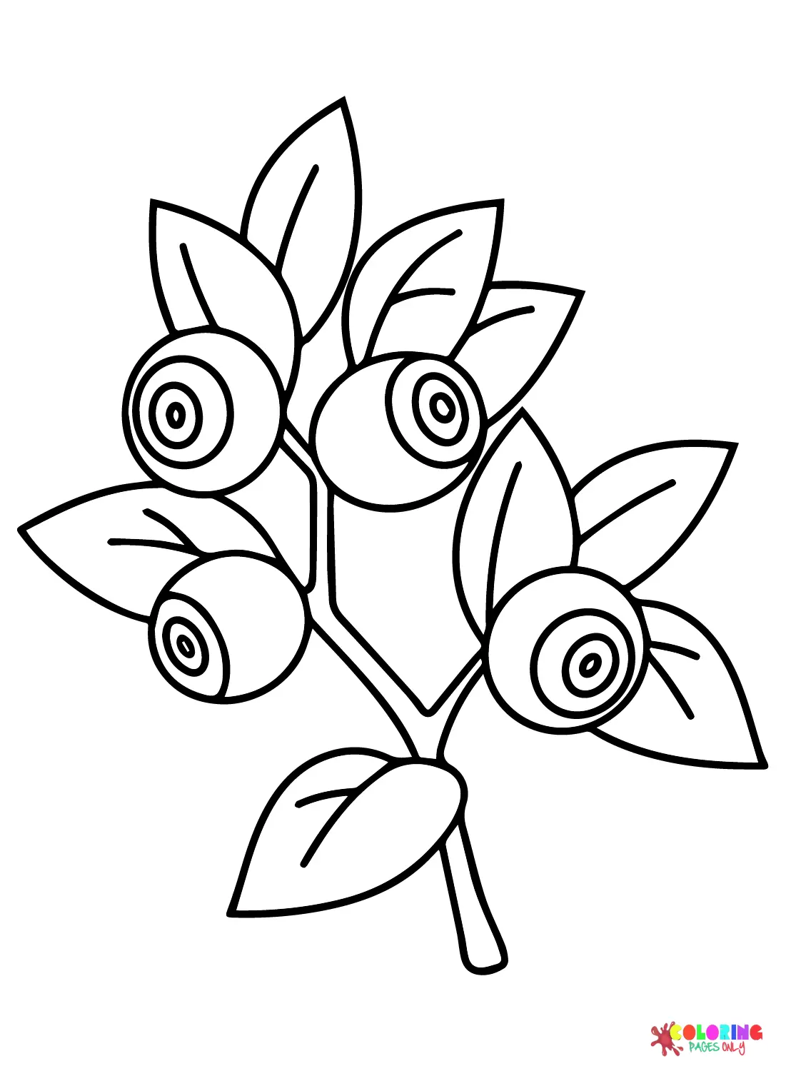 Blaubeer Ausmalbilder 19