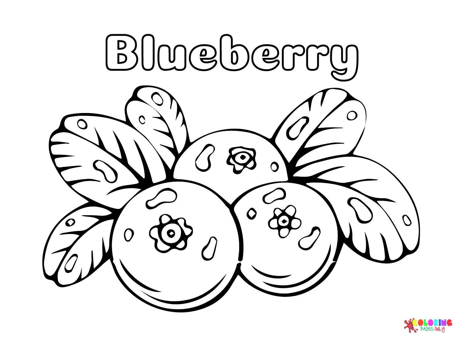 Blaubeer Ausmalbilder 6
