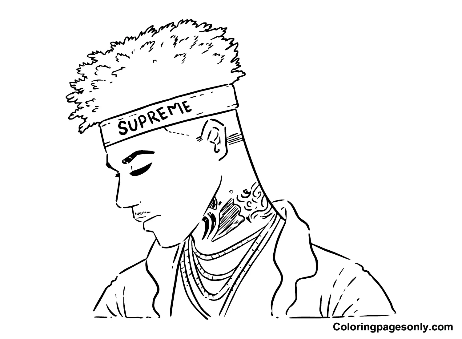 Blueface Coloring Pages 1