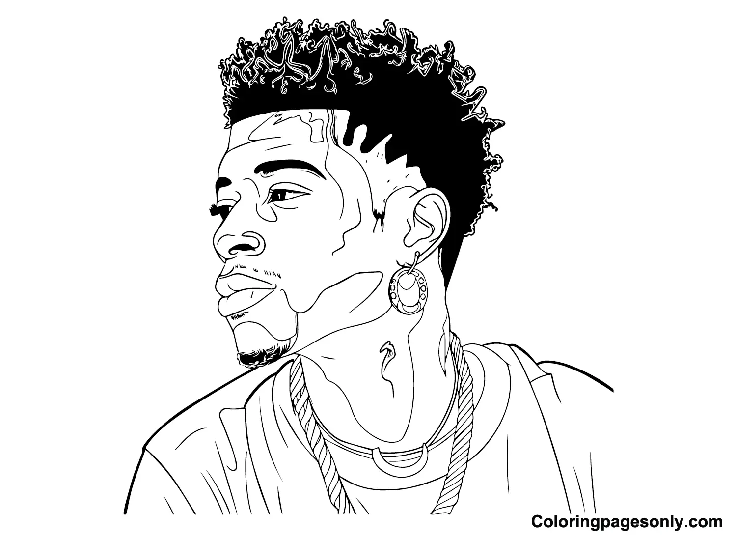 Blueface Coloring Pages 10