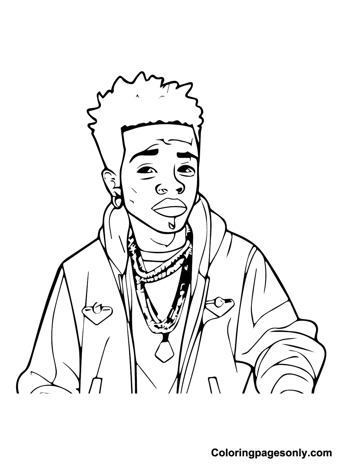 Blueface Coloring Pages 19