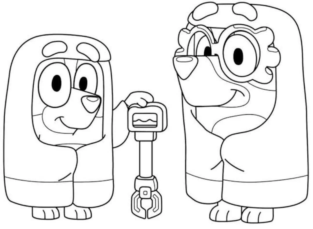 Bluey Bingo Coloring Pages 19